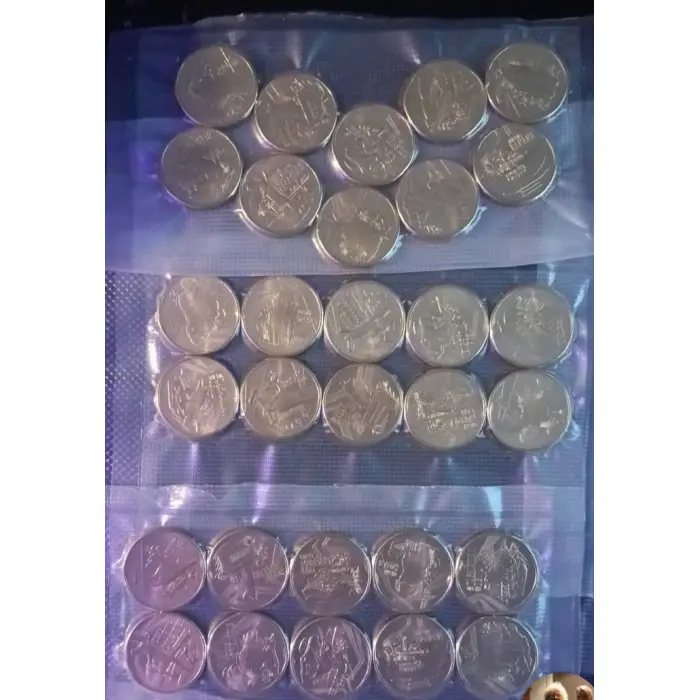 UNC 2023 Aussie big things FULL SET 10 X $1 COINS