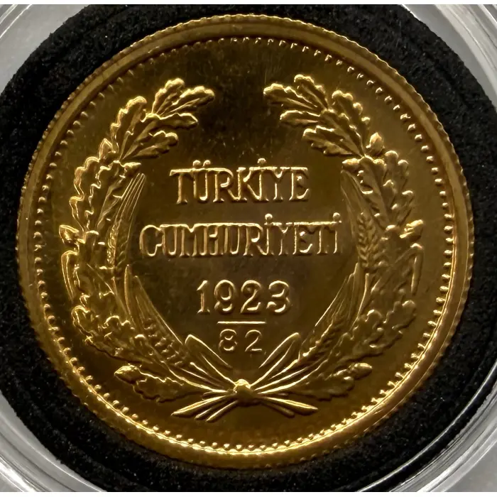 1982 Turkey 100 Kurush UNC coin: AGW 6.615 grams