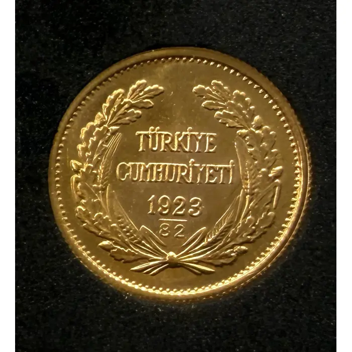 1982 Turkey 100 Kurush UNC coin: AGW 6.615 grams