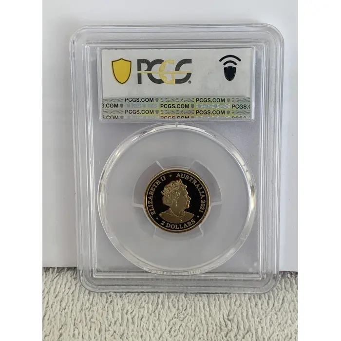 2021 $2 Aboriginal Flag 50th Anniversary coin in PCGS Slab
