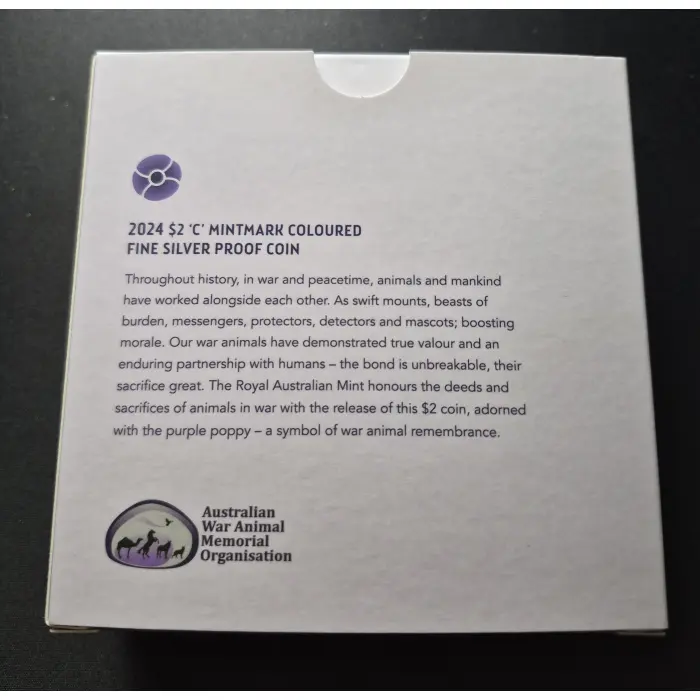 2024 War Animals Remembrance Silver Proof