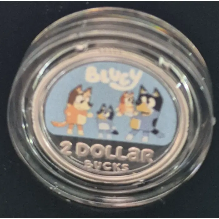 2026 Bluey Silver Coloured Proof 