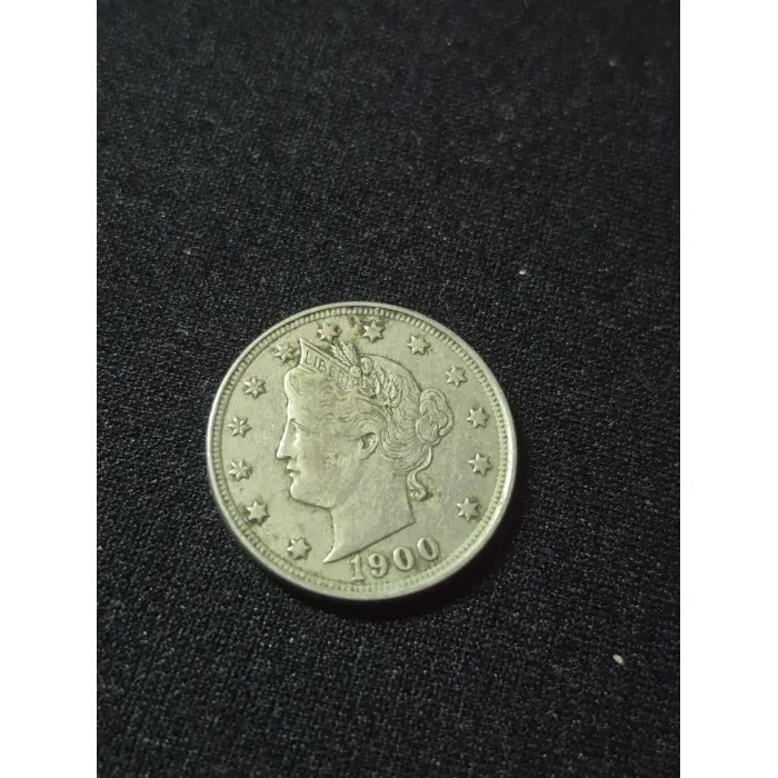 1900 USA V NICKEL 🇺🇸 