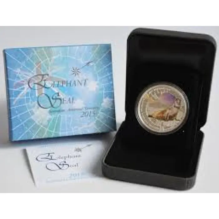 2015 1oz Elephant Seal Antarctic Territory - Mintage: 7,500