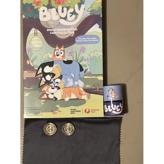 2026 Bluey albums unopened with UNC till coins