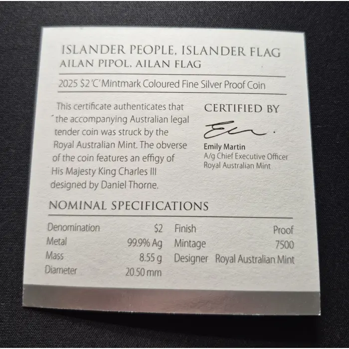 2025 Islander People, Islander Flag Silver Proof