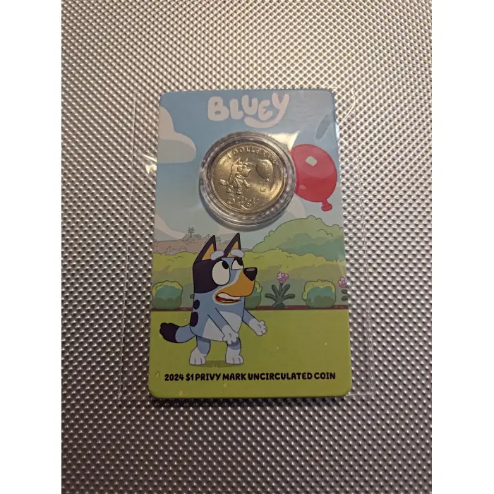 2024  Bluey $1 Privy Mark UNC coin (BLUEY)