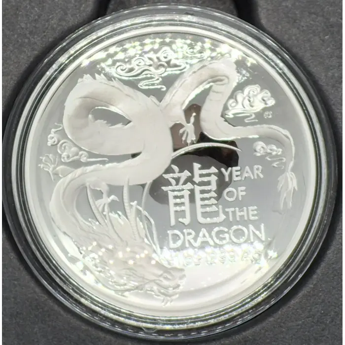 2024 Year Of The Dragon 🐉 Domed Silver