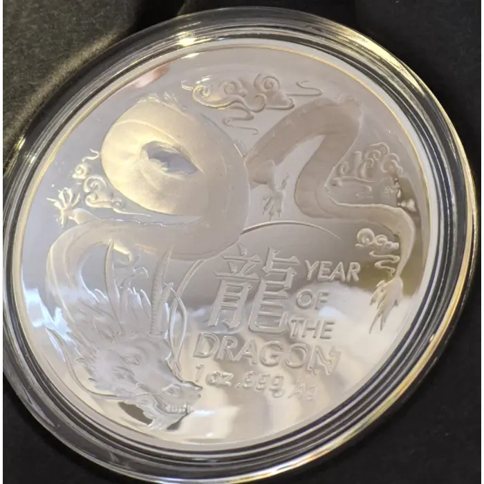 2024 Year Of The Dragon 🐉 Domed Silver