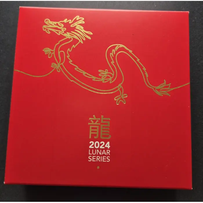 2024 Year Of The Dragon 🐉 Domed Silver