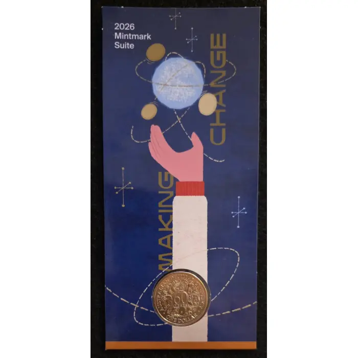 2026 $1 60th Anniversary of Decimal Currency ‘C’ Mintmark Complete 5 Card Se