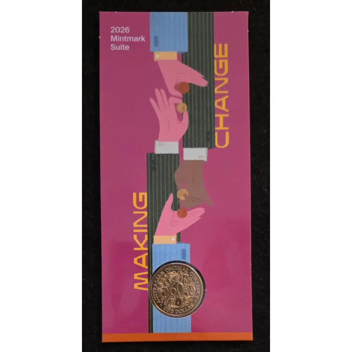 2026 $1 60th Anniversary of Decimal Currency ‘C’ Mintmark Complete 5 Card Se