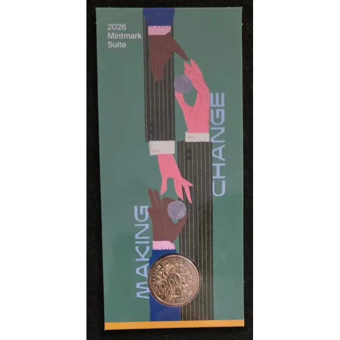 2026 $1 60th Anniversary of Decimal Currency ‘C’ Mintmark Complete 5 Card Se