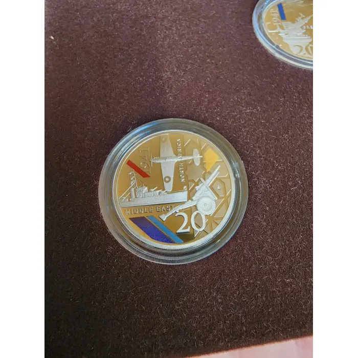 2026 20c COLOURED SILVER PROOF THREE-COIN SET – 1941: SERVICE AMID STRIFE