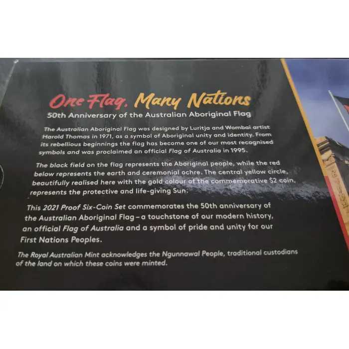 2021 Aboriginal Flag Year Proof Set