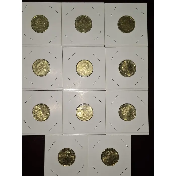 $2 Commemorative Coin Bundle of 11 - 2012-2017 