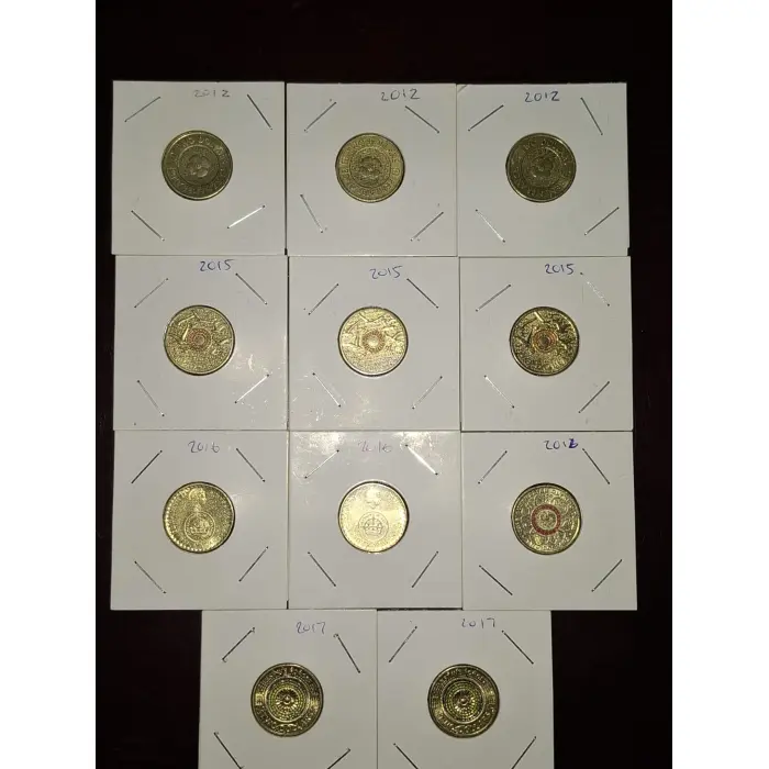$2 Commemorative Coin Bundle of 11 - 2012-2017 