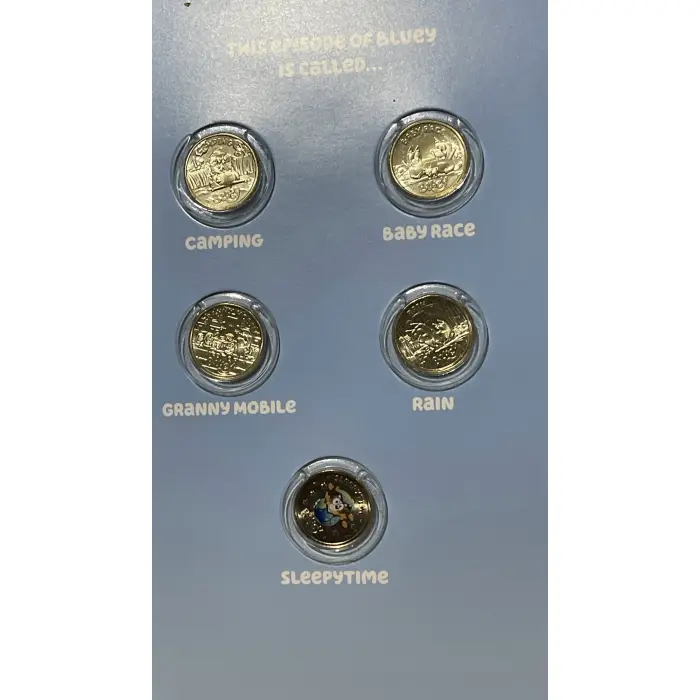 2026 blueys  album with colour sleepytime coin