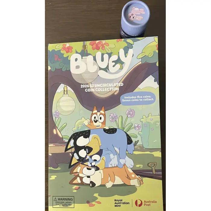 2026 blueys  album with colour sleepytime coin