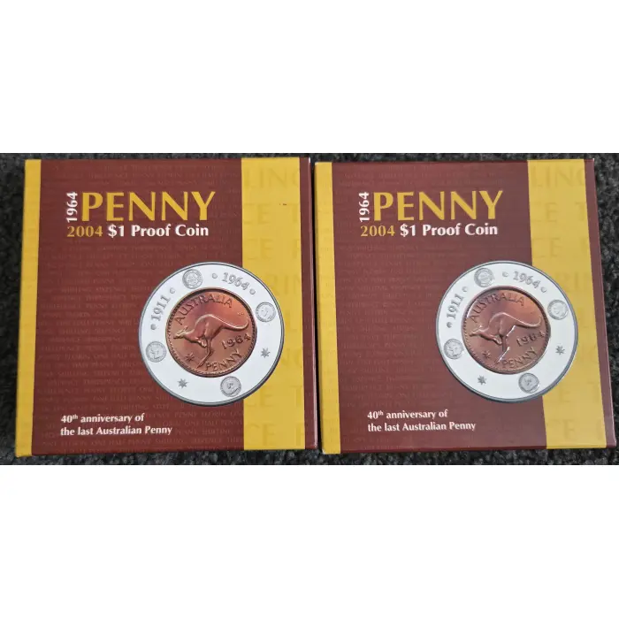 2004 40th Anniv last Penny 1oz Silver proof coin