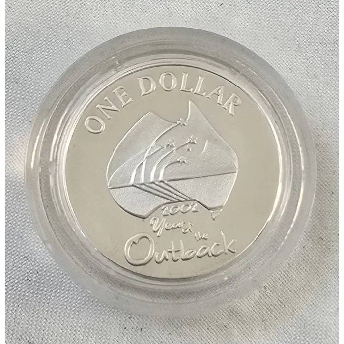 2002 $1 Silver Proof Coin: "Year of the Outback."