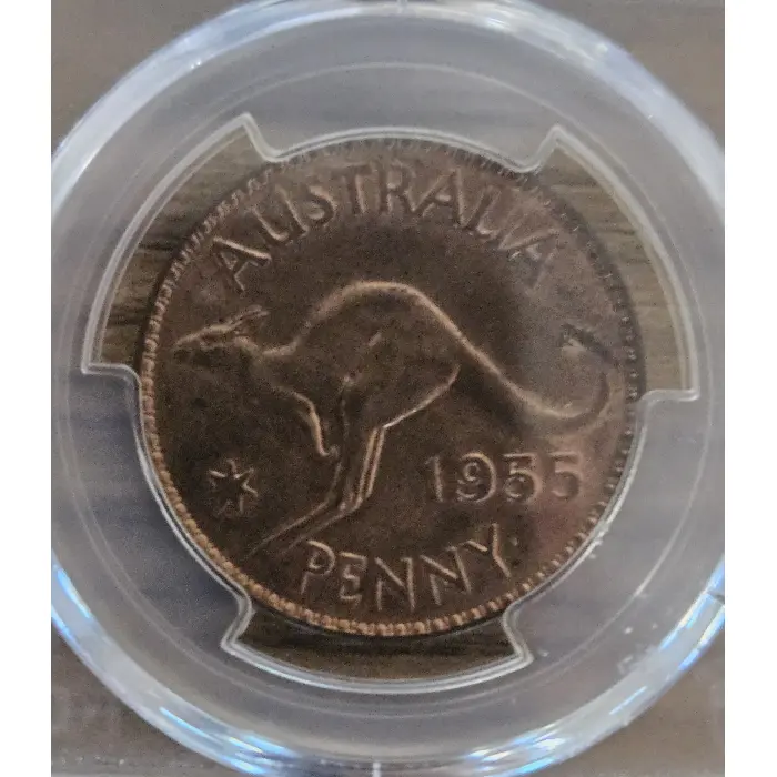 1955M Penny – PCGS Genuine UNC Details (Cleaned)