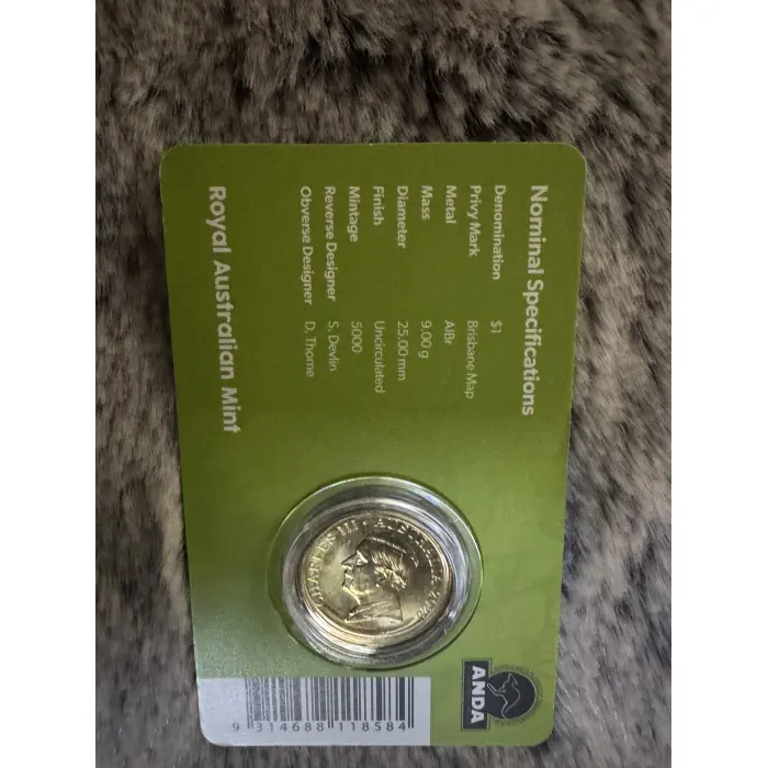 2025 $1 'Mob of Roos' Brisbane Money Expo ANDA coin