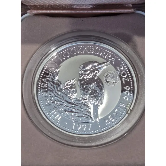 1997 2oz Silver Kookaburra with 'Crown' Privy Mark