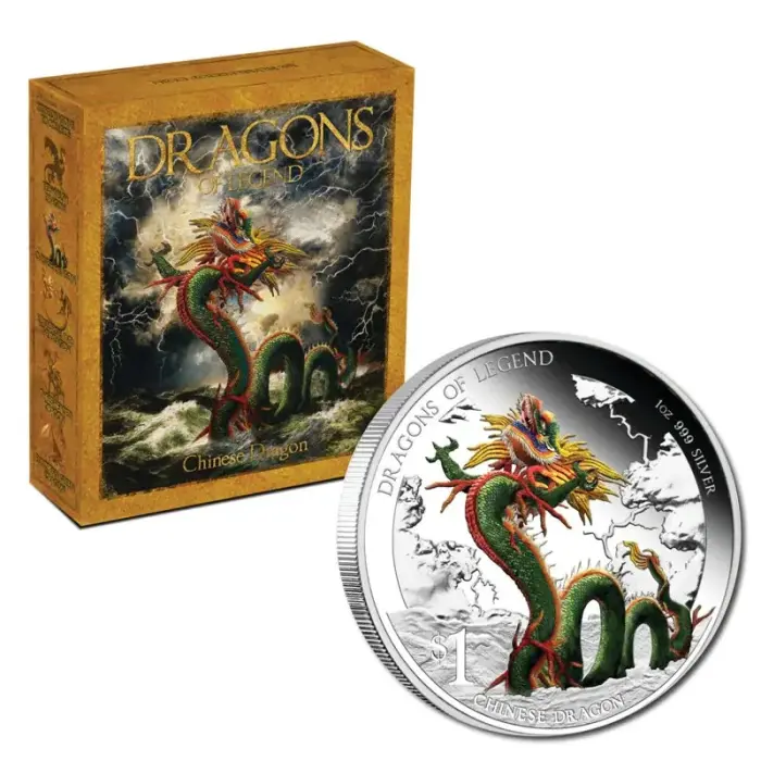 2012 1oz Silver Dragons Of Legend Chinese Dragon - Mintage: 5,000