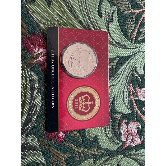 2011 Royal Wedding 50c Uncirculated coin  