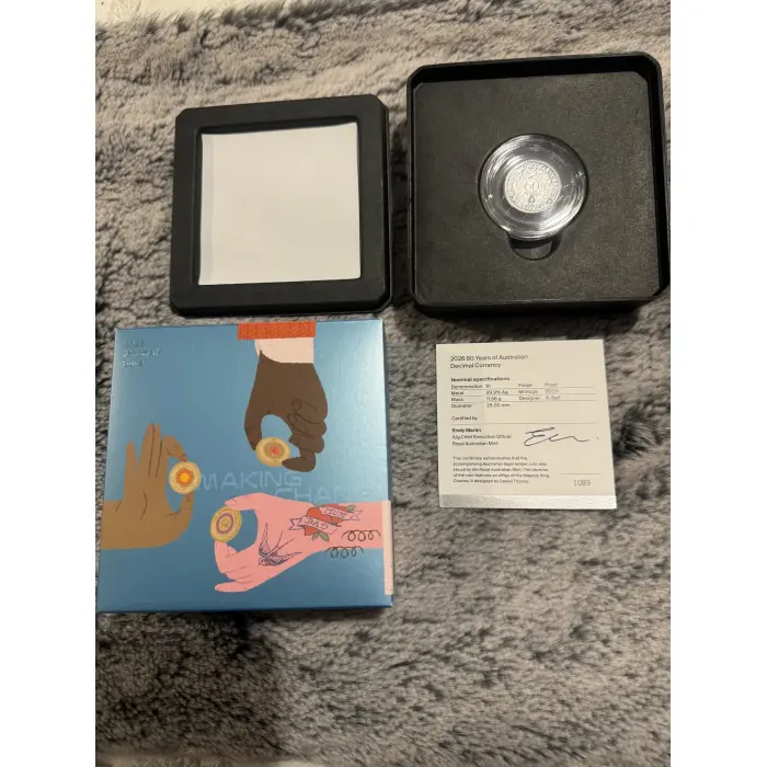 RAM 2026 $1 Silver Proof 60 years Anniversary Australia Decimal Currency