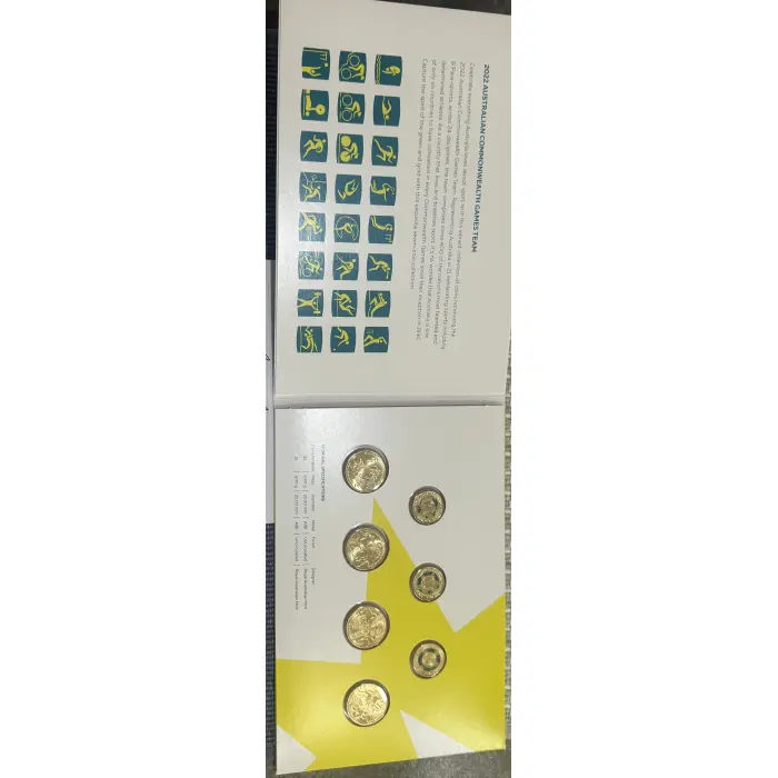 2022🏅 Commonwealth🏅 Games Birmingham 7 Coin Set In Folder