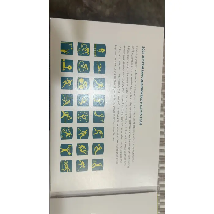 2022🏅 Commonwealth🏅 Games Birmingham 7 Coin Set In Folder