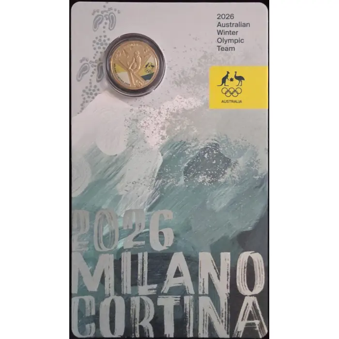 ❄️🇦🇺 2026 $1 Milano Cortina Winter Olympics – Australian Team Colour