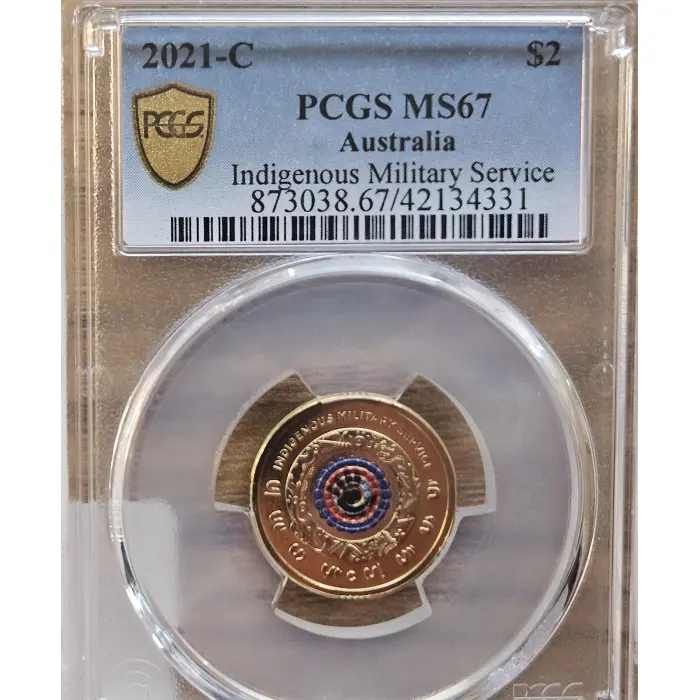2021 $2 Indigenous Military Service 'C' Mintmark – PCGS MS67