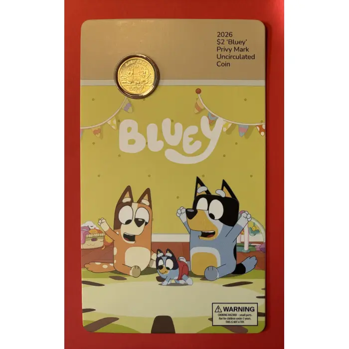 2026 $2 Bluey - Baby Race “C” Privy Mark Uncirculated Coin