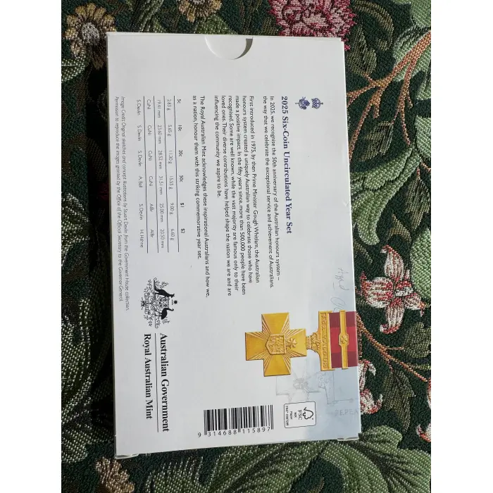 2025 Six Coin Uncirculated Mint Year Set 