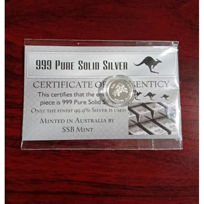 The Simpsons 1/10th Ounce (Approx) 999 Pure Solid Silver Bullion Coin C.O.A 2012