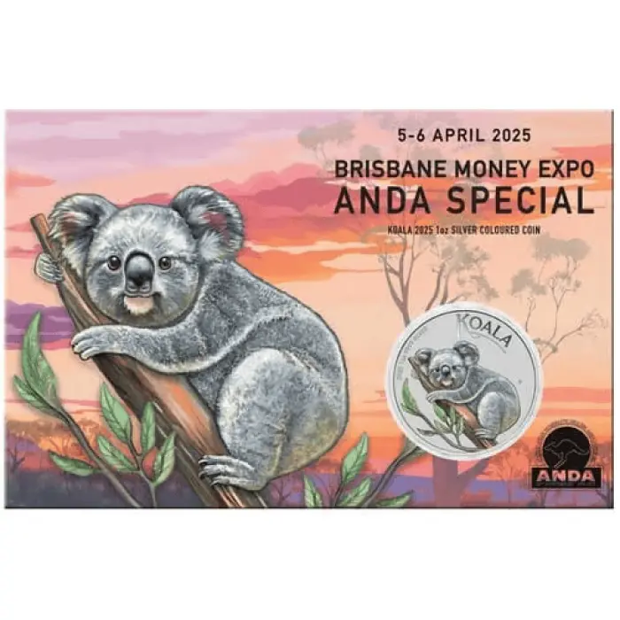 2025 ANDA Special Koala 1oz Silver Coloured Bullion Coin