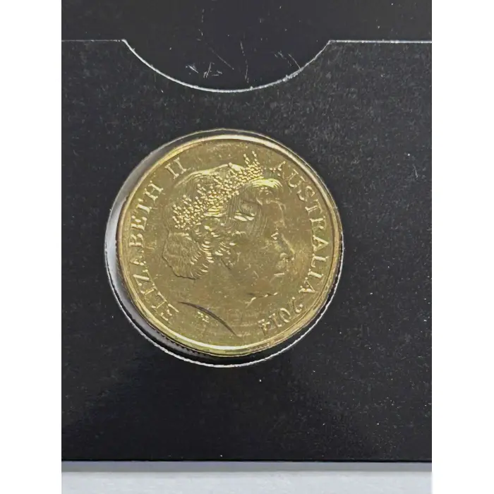 30th Anniversary of the $1 Coin.  2014 $1 “S” Sydney Counterstamp Coin.