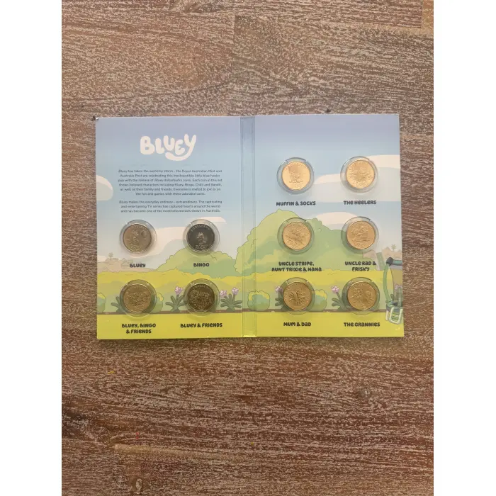 2024 $1 Bluey 10 Coin Set Uncirculated 