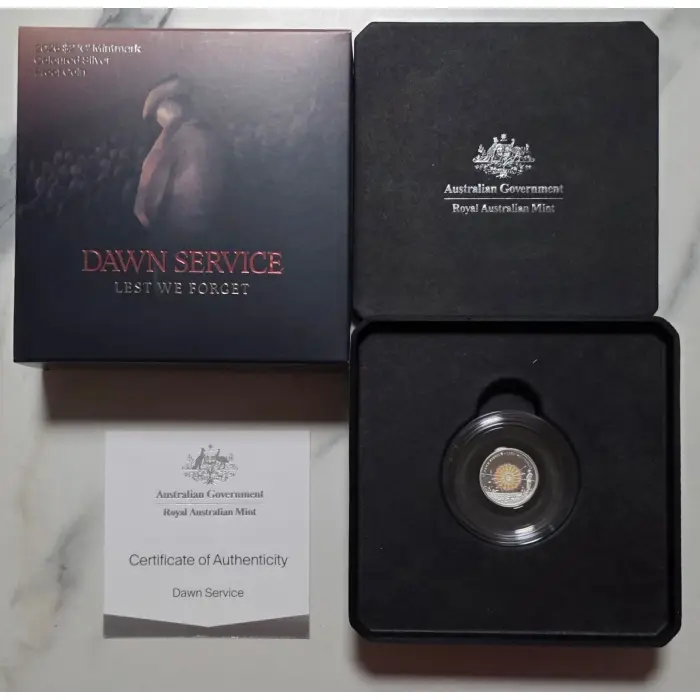 2026 $2 Dawn Service ‘C’ Mintmark Coloured Silver Proof Coin