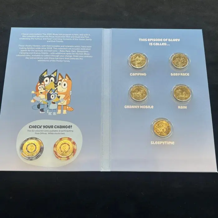 2026 Bluey $2 Seven Coin Collection