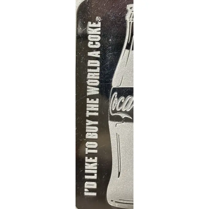 Coca Cola 5oz Silver Mint Bar with Original Coke packaging.