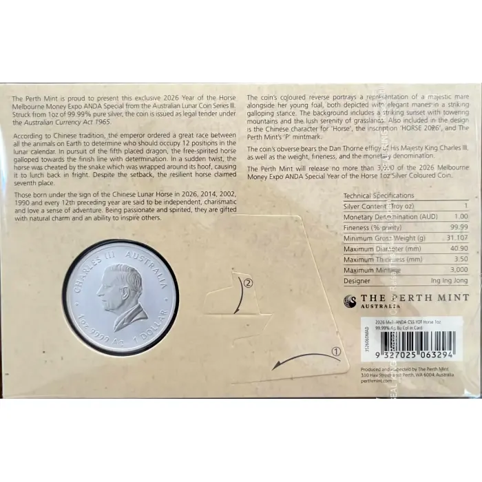 2026 Lunar Year of the Horse ANDA/MME PNC *Signed*