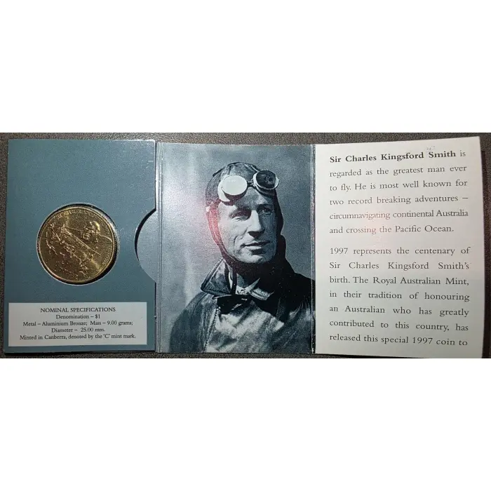 1997 $1 UNC Charles Kingsford Smith