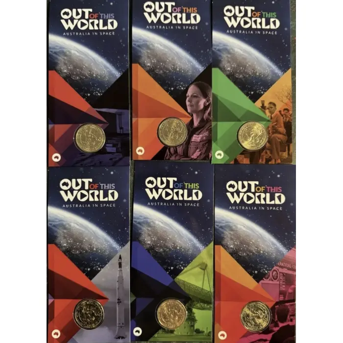 2024 $1 ‘MAP” COUNTERSTAMP Out Of This World Coin SET 6 CARDS Very hard To Find