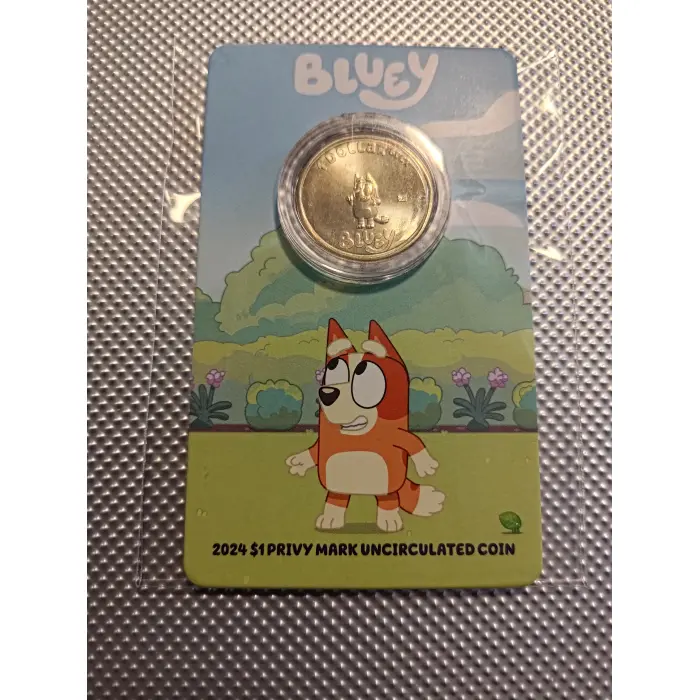2024  Bluey $1 Privy Mark UNC coin (BINGO)