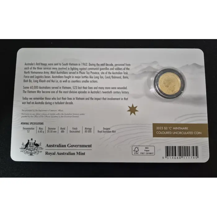 2023 Vietnam War C Mintmark 
