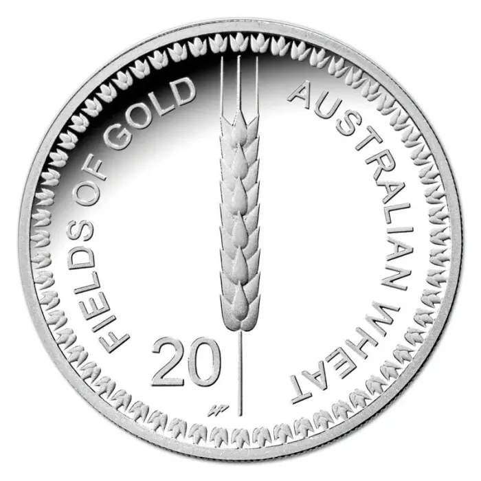 2012 $1 & 20c Australian Wheat 2x Coin Carded Set - Mintage:  20,000